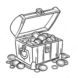 Gold Coins Coloring Pages