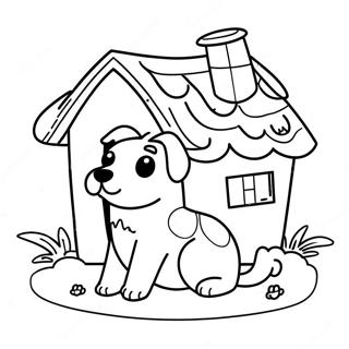 Dog House Coloring Pages