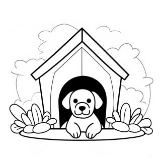 Dog House Coloring Pages