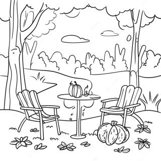 Cozy Autumn Scene Coloring Page 45174-35733