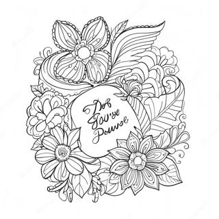 Calligraphy Bible Verse Coloring Pages