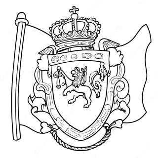 Spain Flag Coloring Page 45213-35750