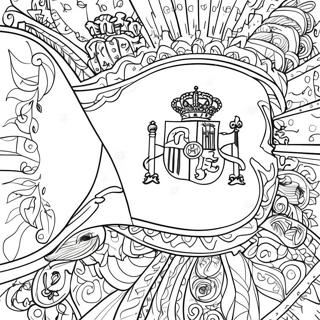 Spain Flag Coloring Page 45213-35752