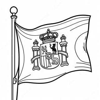 Vibrant Spain Flag Coloring Page 45214-35744