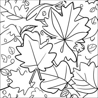 Kindergarten Fall Leaves Coloring Page 45223-35755