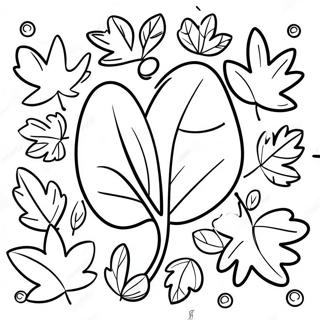 Kindergarten Fall Leaves Coloring Page 45223-35756