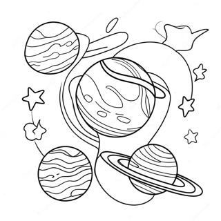 Night Sky Galaxy Coloring Pages