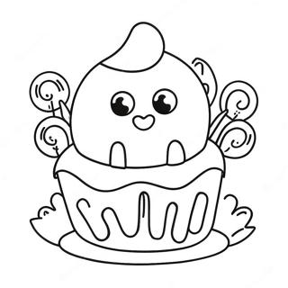 Cake Pop Coloring Page 45273-35790