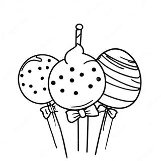 Cake Pop Coloring Page 45273-35791