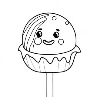 Cake Pop Coloring Page 45273-35792