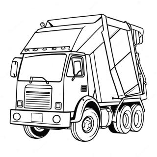 Trash Truck Coloring Pages