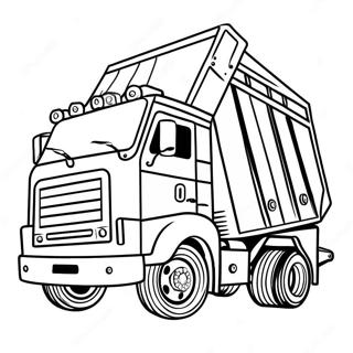 Trash Truck Coloring Page 45293-35804