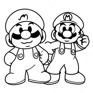 Mario And Sonic Coloring Pages