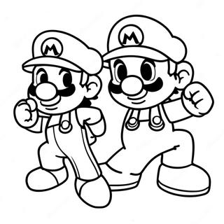 Mario And Sonic Coloring Pages