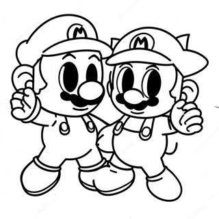 Abenteuerlicher Mario Und Sonic Ausmalbild 45304-35808