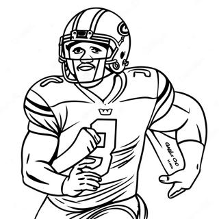 Tua Tagovailoa Coloring Pages