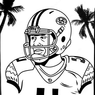 Tua Tagovailoa Coloring Page 45313-35815