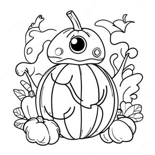 Star Wars Halloween Pumpkin Coloring Page 45373-35877