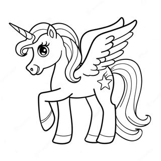 Unicorn My Little Pony Coloring Pages