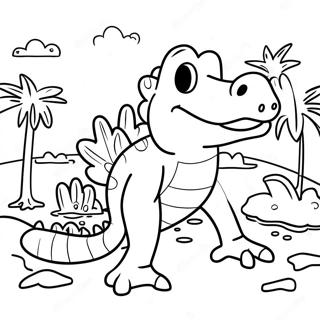 Adventurous Lyle Lyle Crocodile Coloring Page 45434-35918