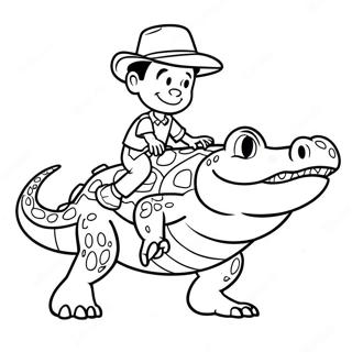 Adventurous Lyle Lyle Crocodile Coloring Page 45434-35920