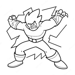 Angry Lightning Bolt Coloring Page 45454-35926