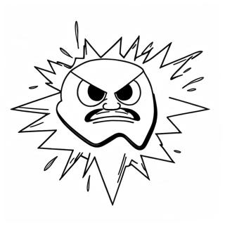 Angry Lightning Bolt Coloring Page 45454-35927