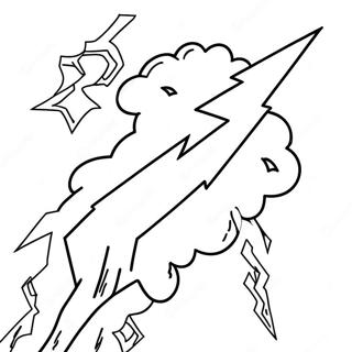 Angry Lightning Bolt Coloring Page 45454-35928