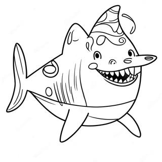 Grandma Shark Coloring Page 45463-35930