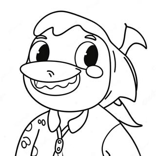 Happy Grandma Shark Coloring Page 45464-35938