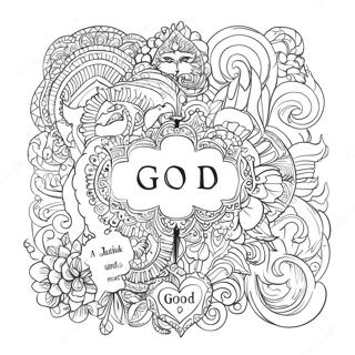 Majestic Names Of God Coloring Page 45474-35945