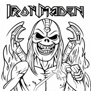 Раскраска Логотипа Iron Maiden 45483-35952