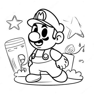 Mario Odyssey Coloring Page 4550-3623