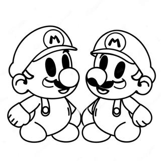 Cappy And Mario Adventure Coloring Page 4551-3634