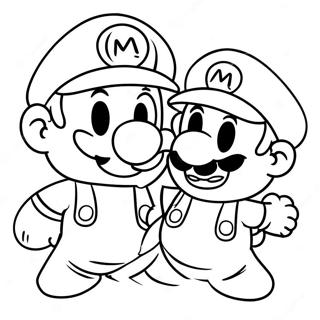 Cappy And Mario Adventure Coloring Page 4551-3636