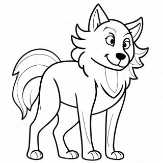 Wolfs Anime Coloring Pages