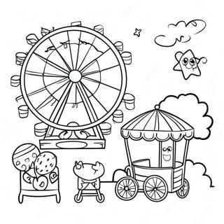 County Fair Fun Activities Coloring Page 45683-36102