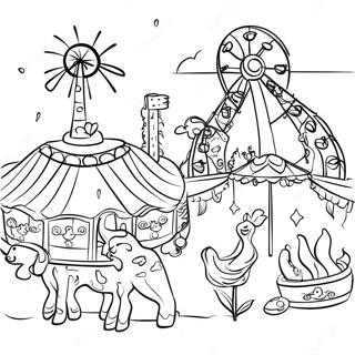 County Fair Fun Activities Coloring Page 45683-36103