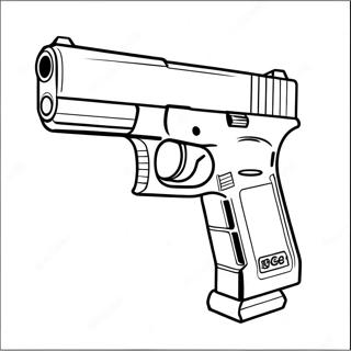 Pagini De Colorat Glock Cu Silențios 45714-36145