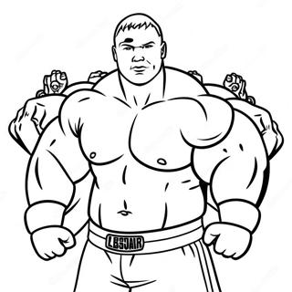 Pagini De Colorat Poziția Musculară A Lui Brock Lesnar 45724-36135