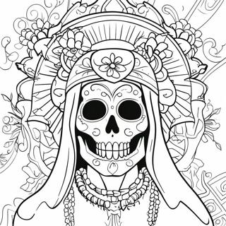 Santa Muerte Coloring Page 45733-36141