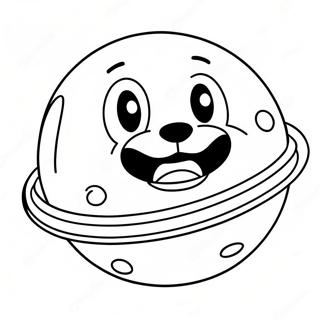 Cute Pluto Planet Coloring Page 45744-36166