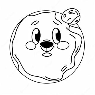 Cute Pluto Planet Coloring Page 45744-36167