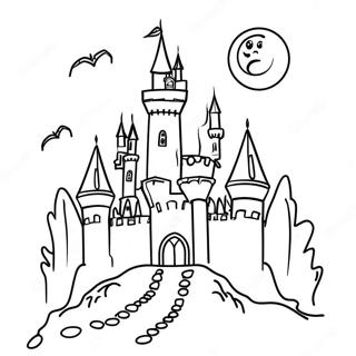 Dracula S Spooky Castle Coloring Page 45804-36195