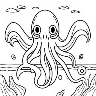 Cthulhu Rising From The Ocean Coloring Page 45864-36254