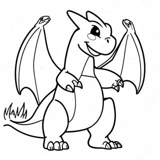 Charizard Breathing Fire Coloring Page 45874-36279