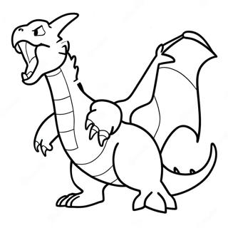 Charizard Breathing Fire Coloring Page 45874-36280