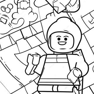 Lego Minifigure Coloring Pages