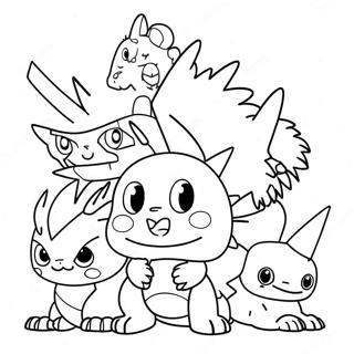 Digimon Kleurplaat 4590-3652