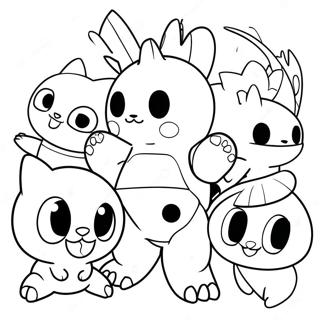 Schattige Digimon Personages Kleurplaat 4591-3672